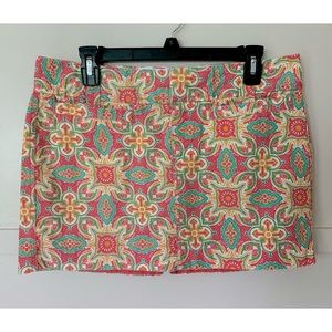 Old Navy Floral Denim Mini Skirt